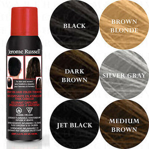 Jerome Russell Spray On Hair BLACK