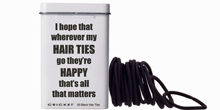 Cricket Hair Tie Tin Box